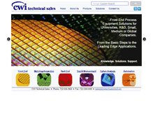 Tablet Screenshot of cwitechsales.com